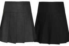 Girls Classic Pleated School Skirt – Available in Ages 3/4 up to 15/16 Yrs