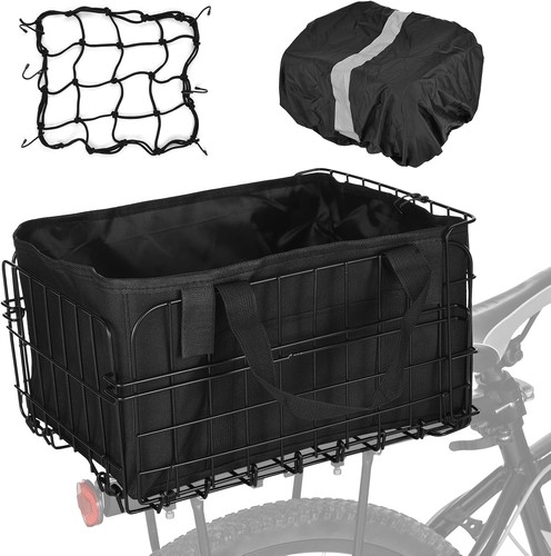 Foldable bike basket 60l - foldable,
