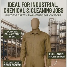 🔥 4AS Heavy-Duty Protective Coverall Suit – Dust & Splash Proof 🔥