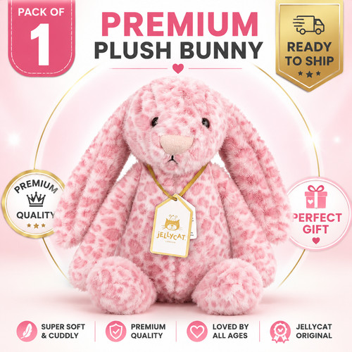 Jellycat pink cheetah - jellycat, bunny