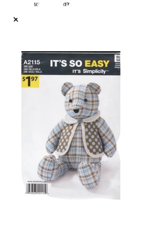 Inch teddy bear sewing - inch,