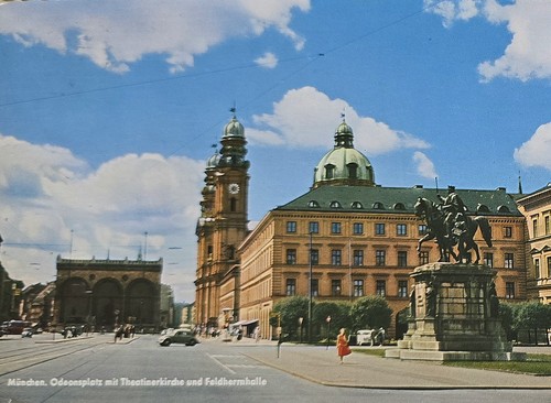 Postcard munich ludwigstrasse - munich,
