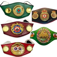 WBC, WBO, WBA, IBF, IBO KIDS BOXING BELTS SET OF 5 NEW Championship Mini Replica
