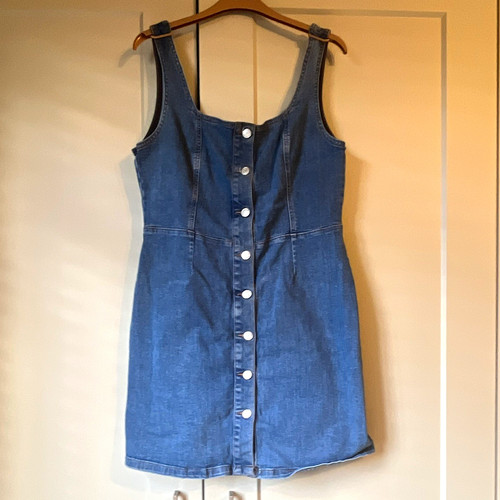 Denim blue - co., button