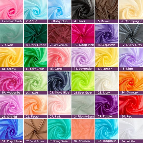 Sheer organza fabric voile - organza,
