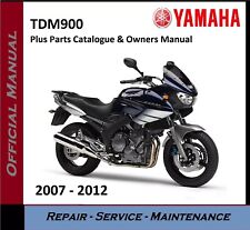 Yamaha TDM900 TDM 900 Service Repair Workshop Manual + Parts 2007 - 2012 on USB