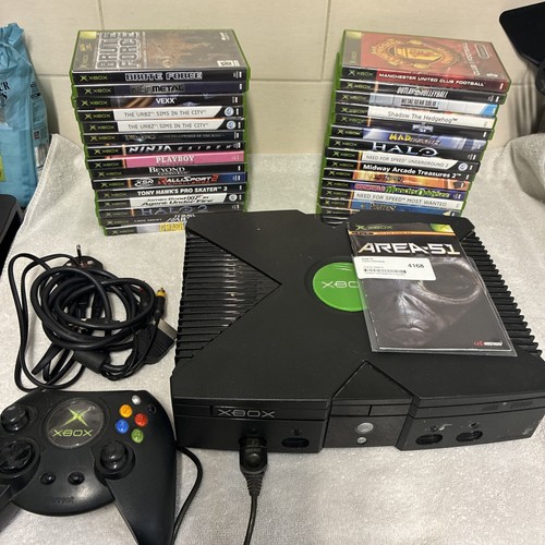 Original black xbox console - original,