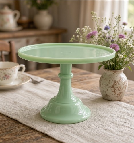 Jadeite cake stand mosser - jadeite,
