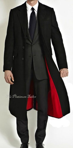 Mens black wool long - mens,