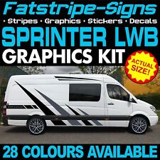 to fit MERCEDES SPRINTER LWB GRAPHICS STICKERS STRIPES RACE CAMPER VAN MOTORHOME