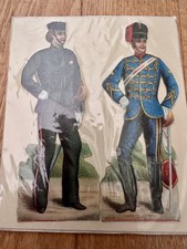Antique Military Scraps-Young Officers 11*4 cm. Raphael Tuck & Sons