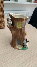Antique Hornsea Vase Rabbit & Squirrel