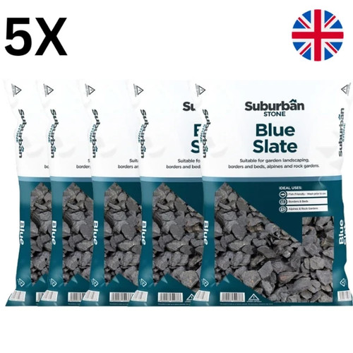 40mm blue slate chippings - slate,