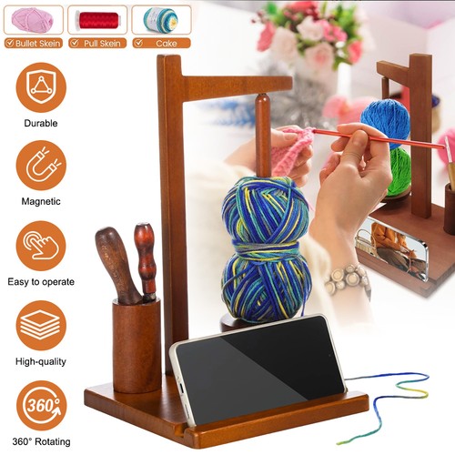 Handmade yarn spinner wooden - yarn,