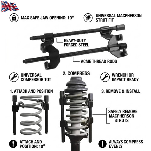 Coil spring compressor heavy - compressor,