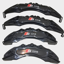 4 PCS Brake Caliper Covers for Audi Front Rear A1 A2 A3 A4 A6 A5 Q5 Q3 Q2 Black