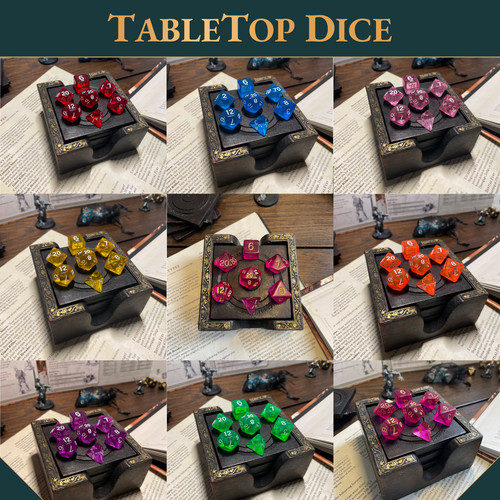 New translucent dice - translucent,