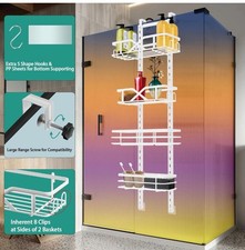 Over The Door Pantry Organizers and Storage Racks 4 Tier for Kitchen Bathroom