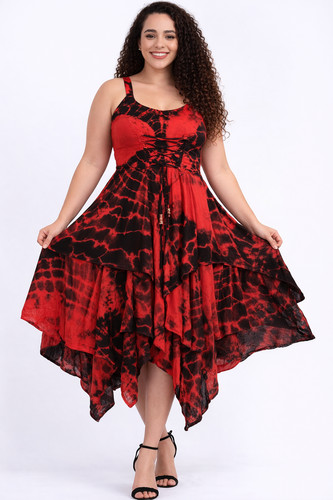 Tie dye dress - dress, soft