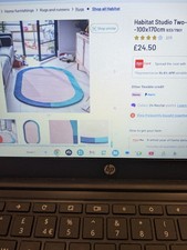 Habitat 2 tone border wool