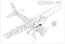 Cessna 172 Cutaway Drawing