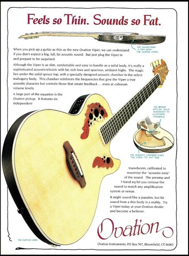 1994 ovation viper - 1994, acoustic