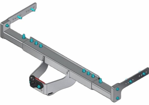 Towtrust fixed flange towbar - flange,