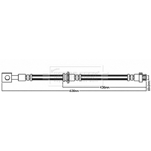Brake hose for - for, nissan