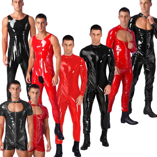 Men shiny metallic pvc - shiny,