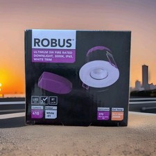 ROBUS ULTIMUM 5W FIRE RATED DOWNLIGHT 3000K IP65 WHITE TRIM RUL0530