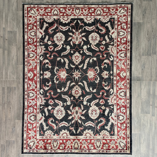 Black afghan sultanabad rug - sultanabad,