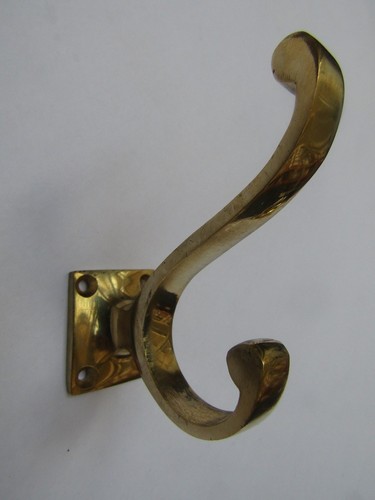 Brass hat and coat hooks - and,
