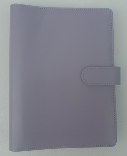 Lilac faux leather 6 ring - lilac, a5