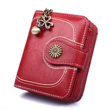 Women Short Small Money Purse Ladies Leather Folding Coin Card Holder Wallet UK