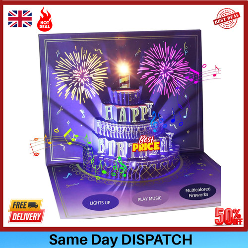 Pop firework birthday - 3d,