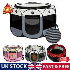 Soft Foldable Fabric Dog Crate Cat Cage Pet Portable Travel Puppy Play Pen Tent