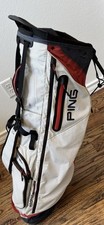 Ping Hoofer Craz-e-Lite Gray/Navy/Red Stand Bag