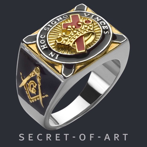 Knights templar ring masonic - knights,
