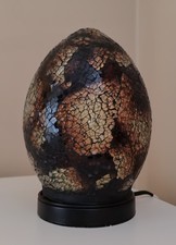 Orange Mosaic Glass Mini Egg