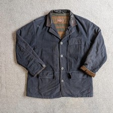 Marlboro Classics Men's Navy Blue Heavy Chore Utility Jacket XL Corduroy