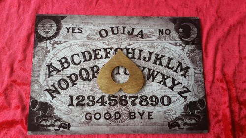 Black wooden ouija - ouija, board