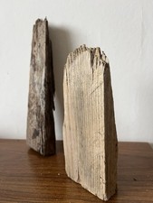 2  CHUNKY FLAT DRIFTWOOD WEDGE