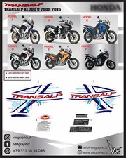 TRANSALP XL 700 V XLV 2008 TRASPARENTE ADESIVI STICKERS DECALS DECALCOMANIE