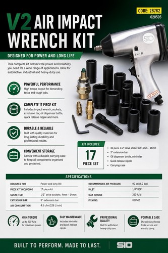Workzone pneumatic air - 1/2",
