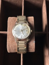 Garrard Automatic Wrist Watch 9ct Gold Case Vintage Works