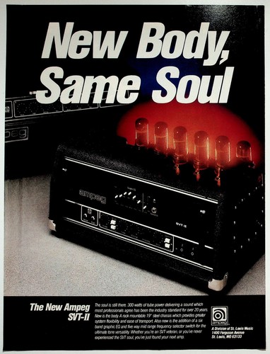 Ampeg svt vintage print - vintage, ad