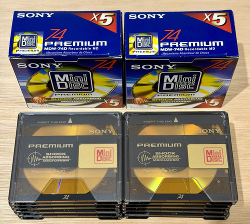 Minidiscs 10x sony premium - 10x,