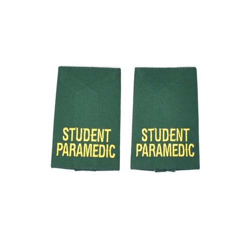 Student paramedic epaulettes - paramedic,