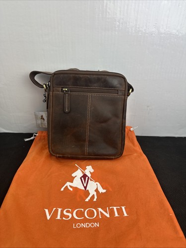 Visconti leather messenger - leather,