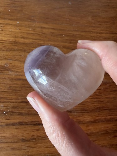 Fluorite heart - fluorite,